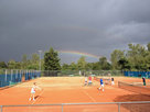 Regenbogen über den Finalspielen