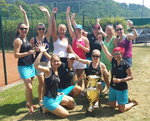 stehend v. l.: Anja Miller, Ines Ginter, Manuela Schwörer, Julia Arbogast, Renate Petczelies, Christine Barnikol, Daniele Scherer-Klabunde, kniend v. l.: Stéphanie Pfau, Ramona Heitz, Katharina Heinz, Silke Maushardt. Es fehlen: Nadja Stehle und Irina Bartnovskaya