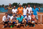 stehend v. l.: Sven Barnikol, Michel Baumann, Carsten Klabunde, Stephan Rilling, Sebastian Hirschberg, Wolfgang Stolzenberg, kniend v. l.: Manuel Fehrenbach, Oswin Prögler, Alexander Heimburger, Jan Simon, Uwe Herchenbach